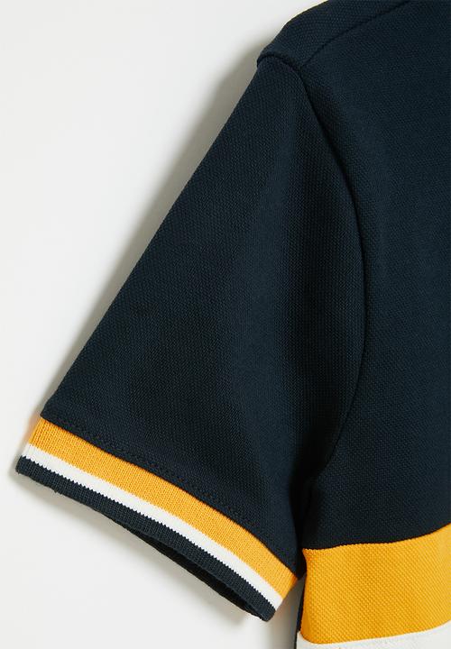 POLO - Boys cut & sew short sleeve golfer - navy