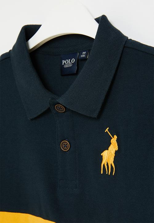 POLO - Boys cut & sew short sleeve golfer - navy