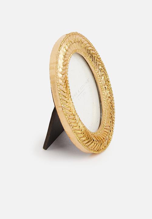 H&S - Oval frame - gold