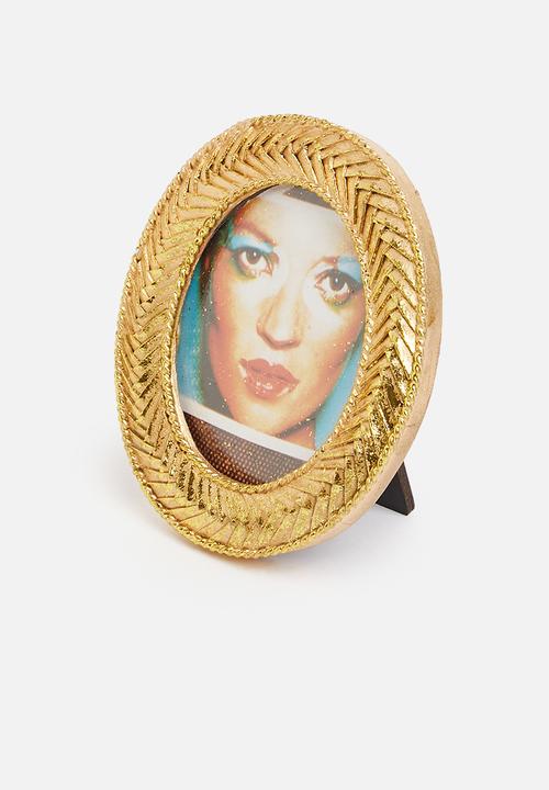 H&S - Oval frame - gold