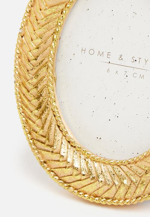 H&S - Oval frame - gold
