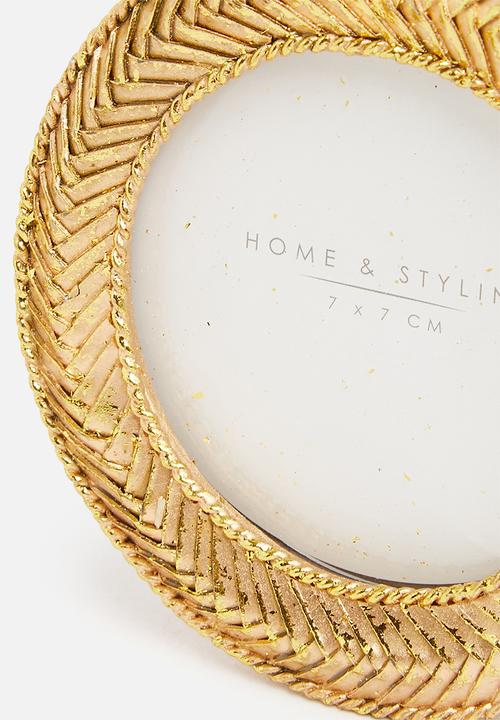 H&S - Round frame - gold