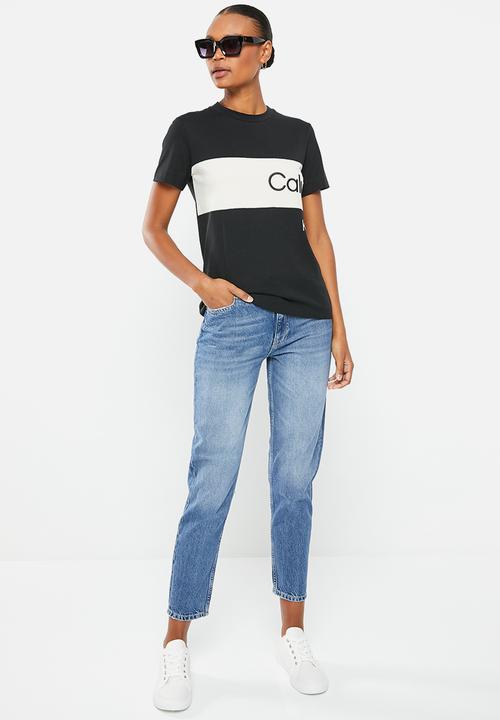 Calvin Klein - Color blocking tee - black