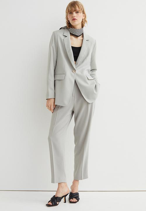 H&M - Single-breasted jacket - light sage green