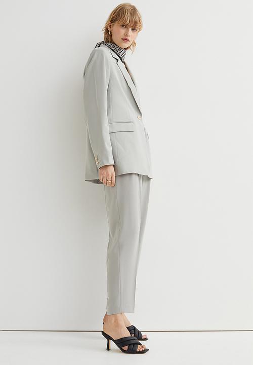 H&M - Single-breasted jacket - light sage green