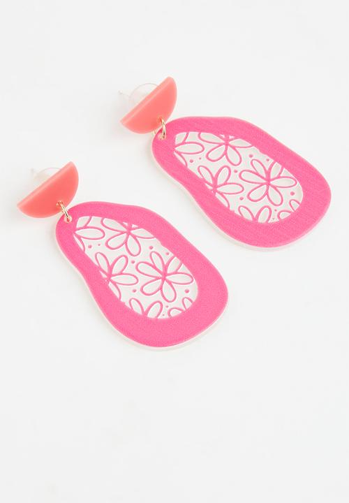 Superbalist - Melody statement earrings - pink