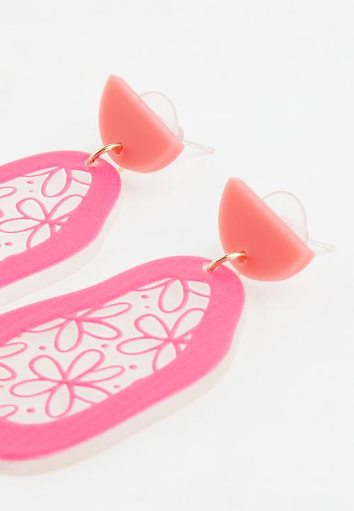 Superbalist - Melody statement earrings - pink
