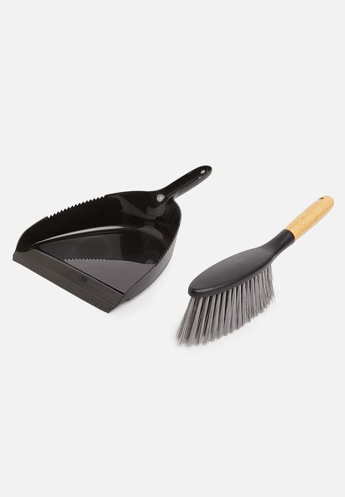 Excellent Houseware - Dustpan and brush - black