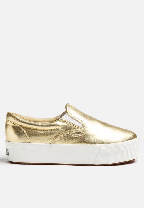 superga platform slip ons