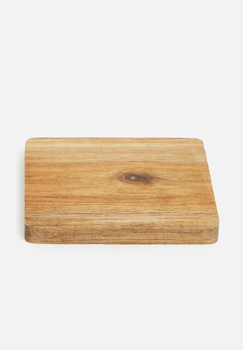 Excellent Houseware - Acacia coaster set - brown