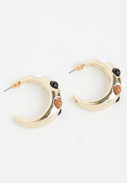 Superbalist - Imogen hoop earrings - gold