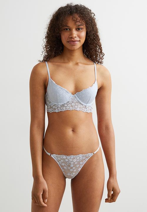 H&M - Push-up bralette - light blue