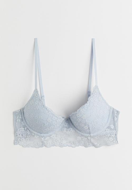H&M - Push-up bralette - light blue