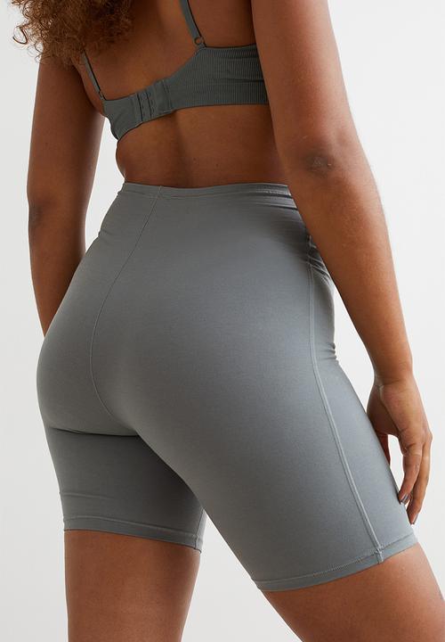 H&M - 2 Pack light shaping bikers - grey & beige 