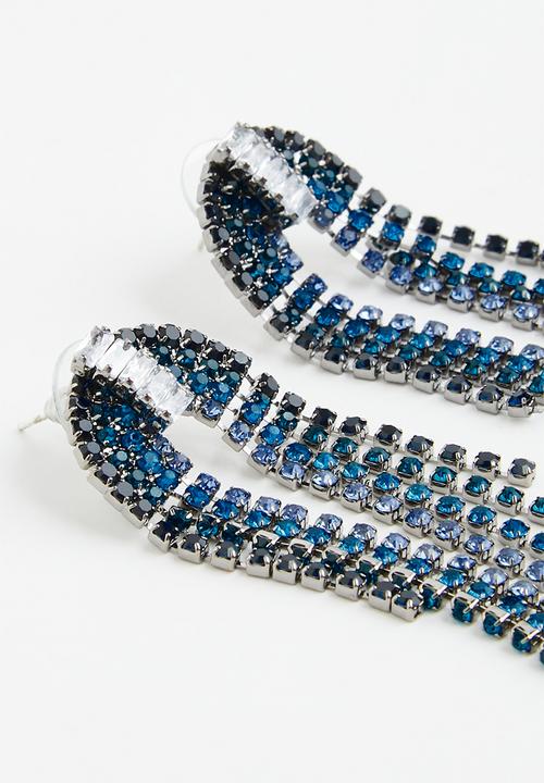 Superbalist - Bertsy statement earrings - green & blue