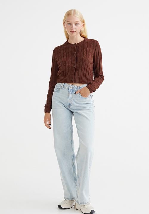 H&M - Cable-knit cardigan - dark brown