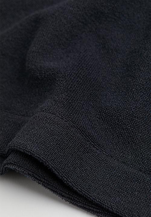 H&M - Terry T-shirt dress - dark blue 