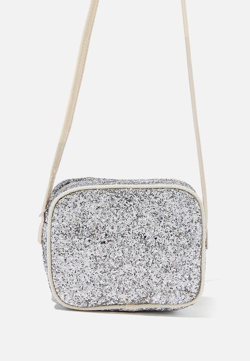 Cotton On - Sara shimmer bag - silver glitter
