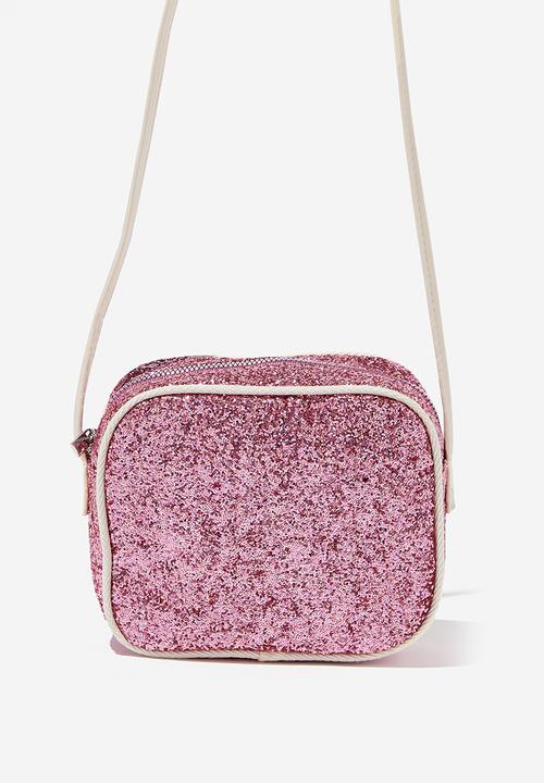 Cotton On - Sara shimmer bag - pink glitter