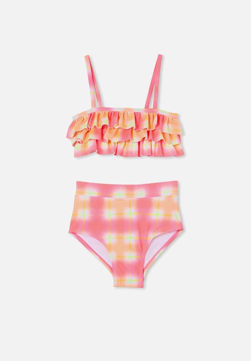 Cotton On - Valerie frill bikini - bright gingham