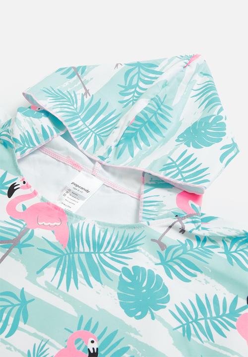 Pop Candy - Flamingo hooded towel - multi
