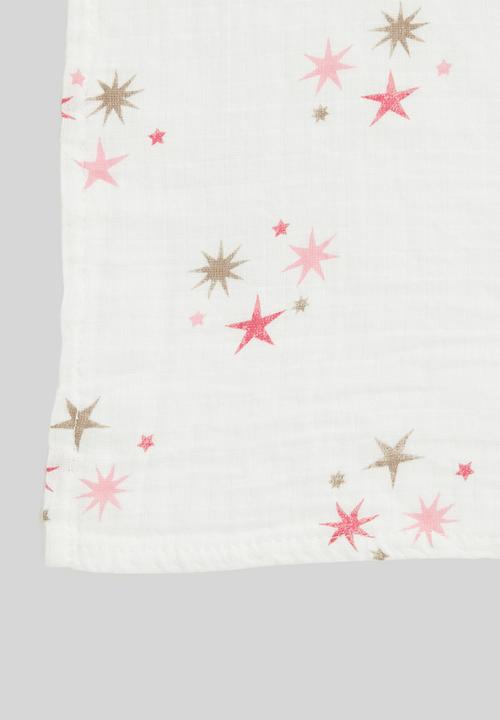 Pop Candy - Baby star blanket - white & pink