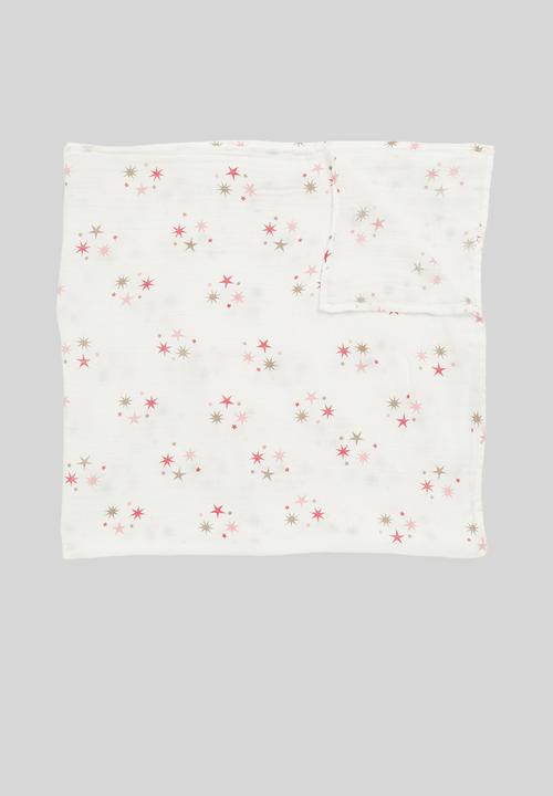 Pop Candy - Baby star blanket - white & pink