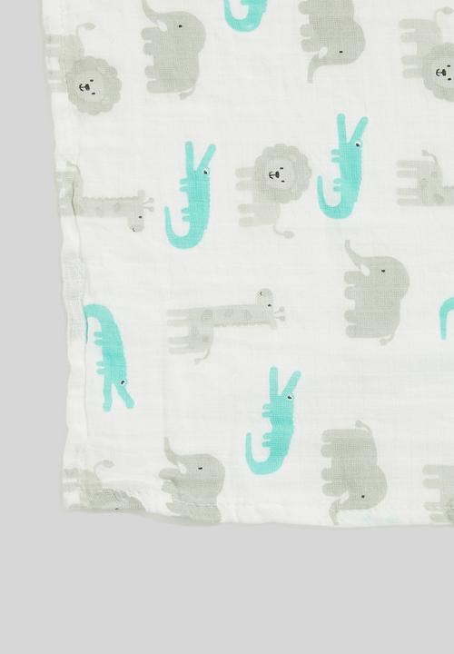 Pop Candy - Baby elephant blanket - white
