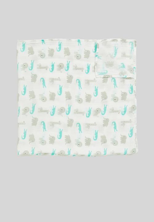 Pop Candy - Baby elephant blanket - white