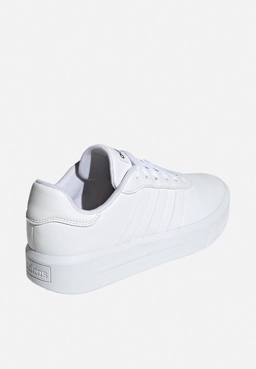 adidas Originals - Court platform - ftwr white/ftwr white/core black