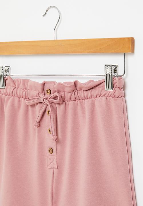 Superbalist - High waist sweat short - rust