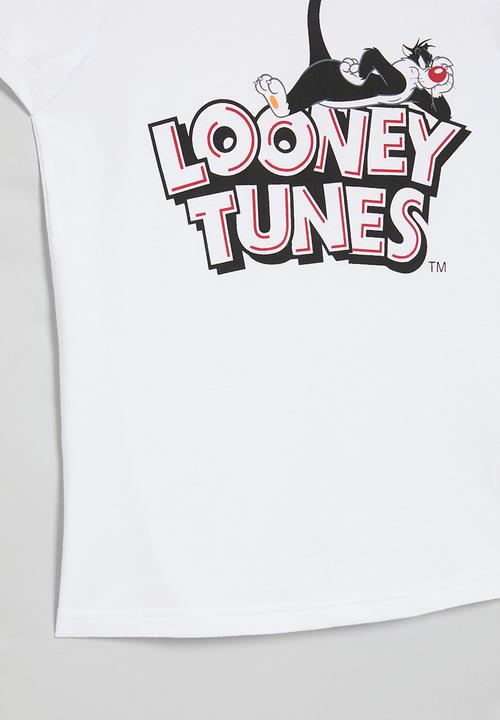 Superbalist - Older boys looney tunes short sleeve T-shirt - white