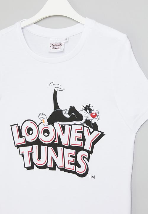 Superbalist - Older boys looney tunes short sleeve T-shirt - white