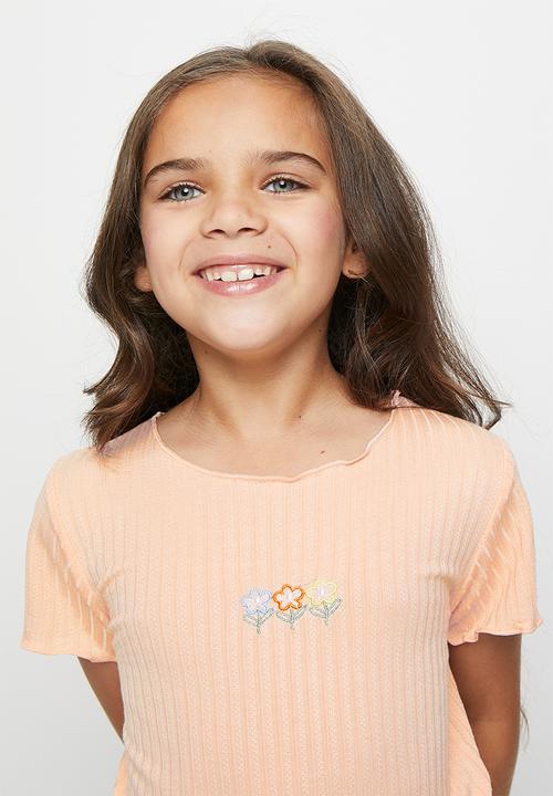 Pop Candy - Girls lettuce tee - pink