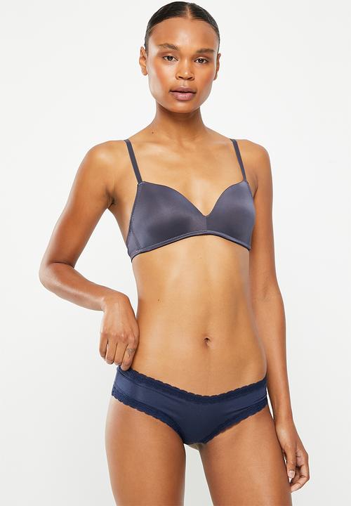 Hunkemoller - 3-Pack vixen v-shape brasilian - blue