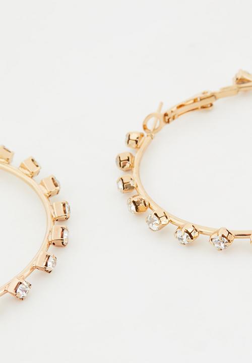 Superbalist - Jade hoop earrings - gold