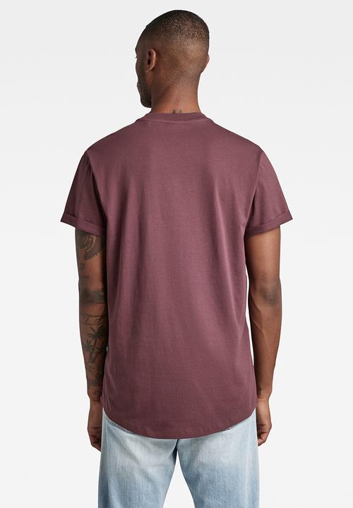 G-STAR - Lash r tee short sleeve - vineyard wine