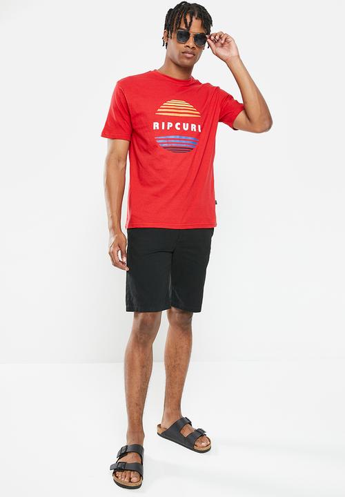 Rip Curl - Surf revival circle tee - red