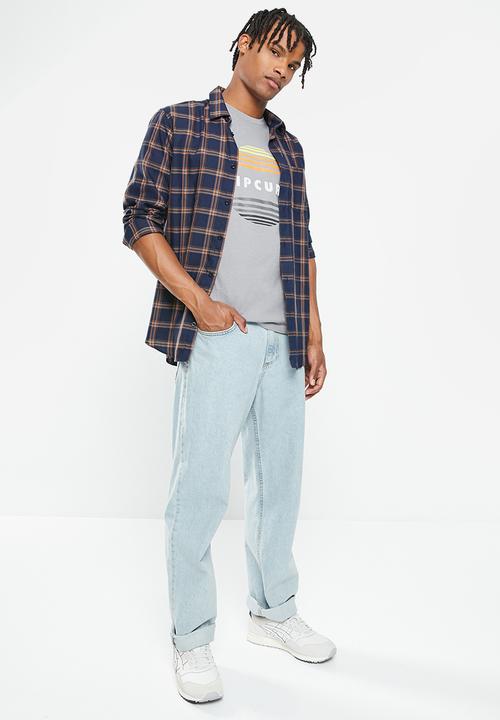 Rip Curl - Surf revival circle tee - mid grey