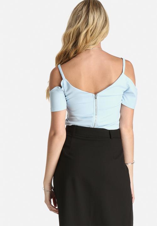 Lola May - Cold Shoulder Fitted Top