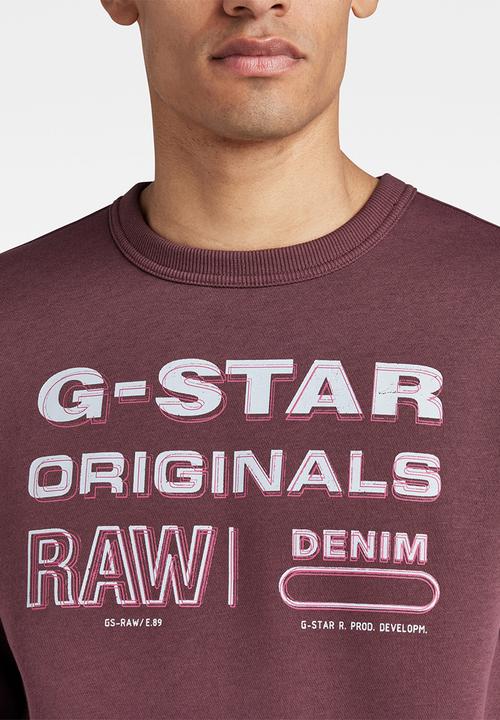 G-STAR - Originals stamp r sw - vineyard wine