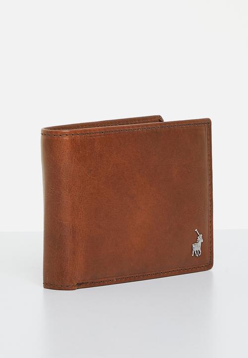 POLO - Billfold with drivers license - brown
