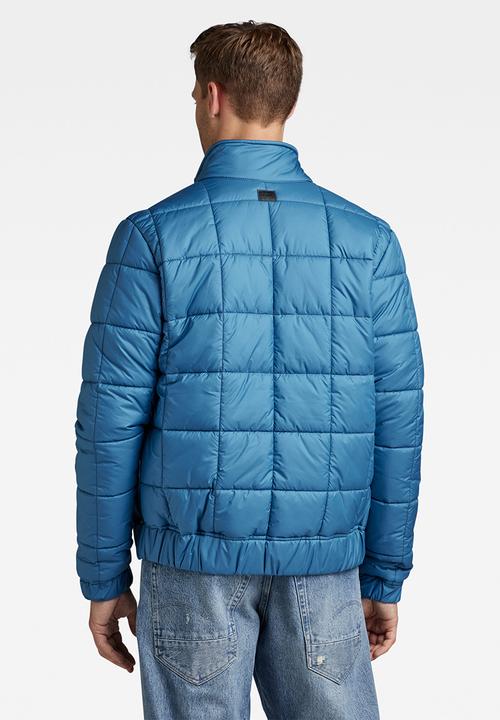 G-STAR - Meefic squared quilted jacket - retro blue