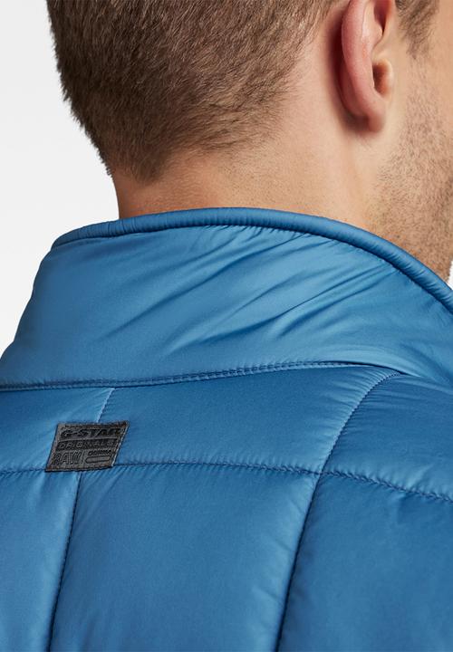 G-STAR - Meefic squared quilted jacket - retro blue
