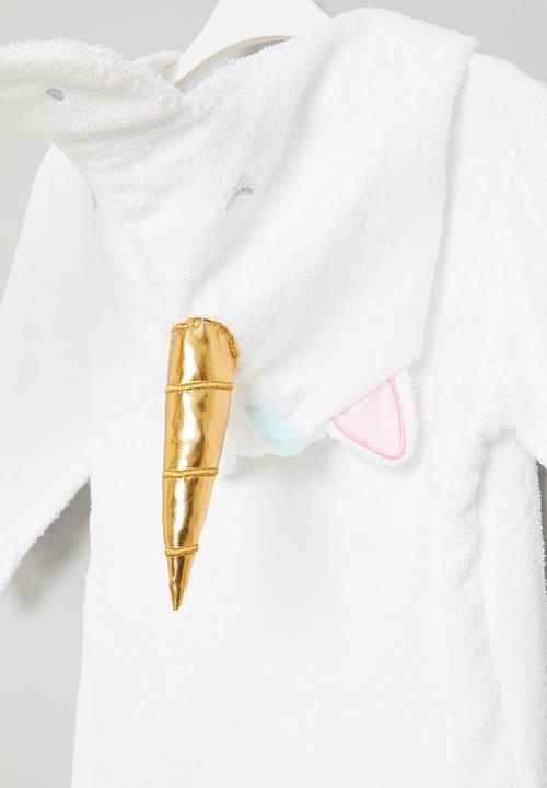 Pop Candy - Unicorn hooded gown - white