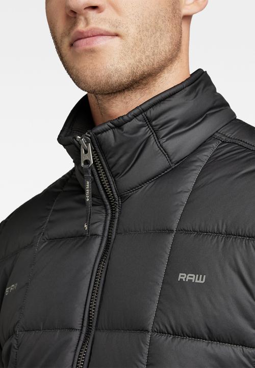 G-STAR - Meefic squared quilted jacket - dk black