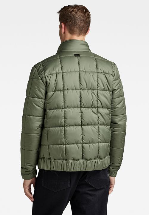 G-STAR - Meefic squared quilted jacket - light hunter