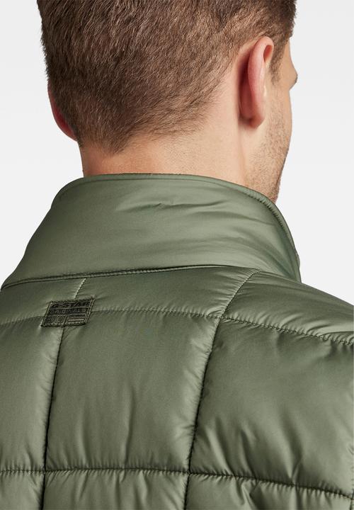 G-STAR - Meefic squared quilted jacket - light hunter