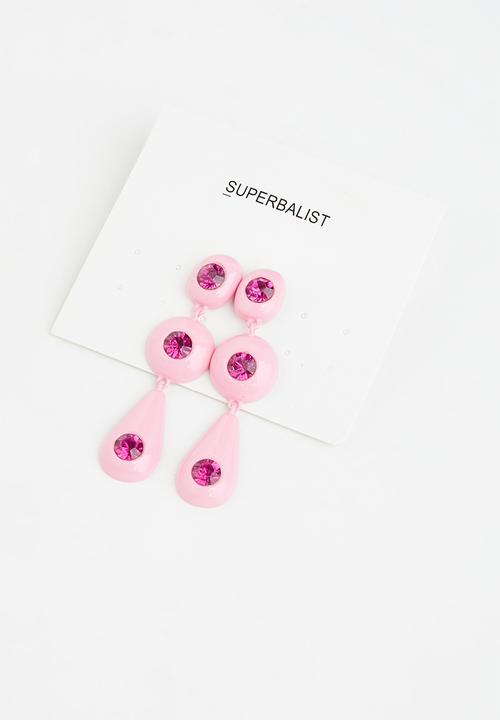 Superbalist - Leah statement earrings - pink