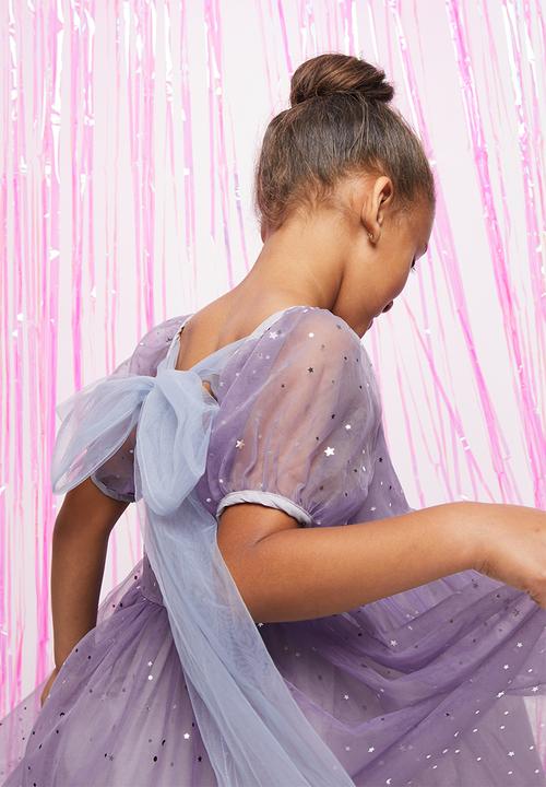 Pop Candy - Puff sleeve dress - purple